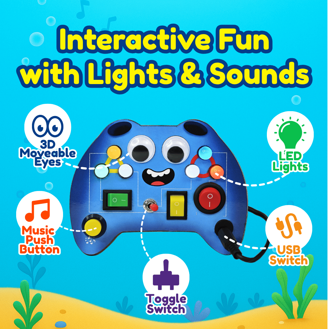 Mini-Minds Controller Montessori Busy Board