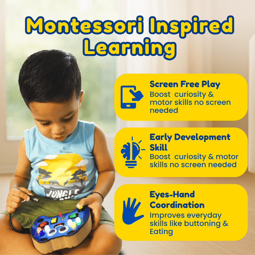 Mini-Minds Controller Montessori Busy Board