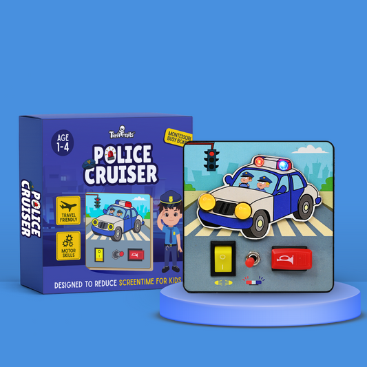 Montessori Busy Board Police Car Cruiser 🚓